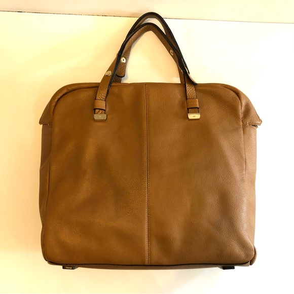 NWT Halston Heritage Pebble Leather Laptop Satchel. Never Used. Fits Up to 15” - Picture 6 of 12
